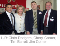 L-R: Chris Rodgers, Cheryl Comer, Tim Barrett, Jim Comer